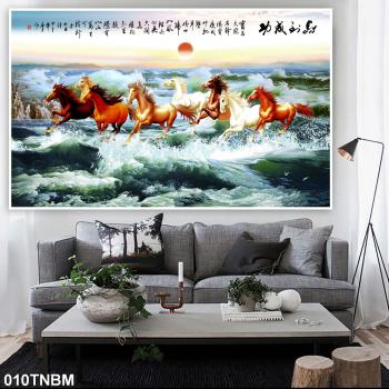 Tranh ngựa bát mã 01