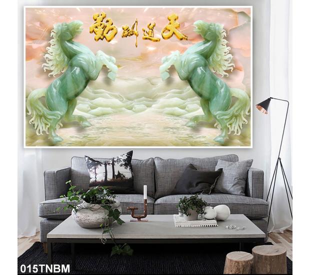 Tranh ngựa bát mã 01