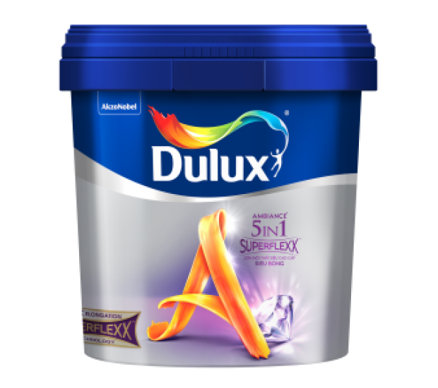 Sơn nước nội thất siêu cao cấp Dulux Ambiance 5 in 1 Superflexx Siêu bóng Z611B